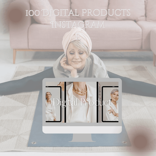 100 Digital Products Instagram Posts WITH PHOTOS