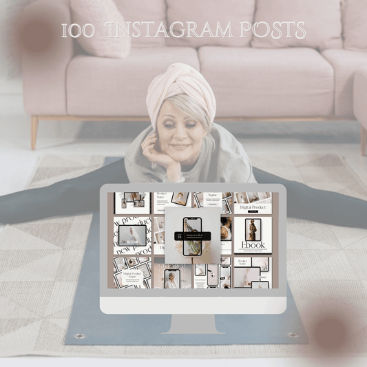 100 Instagram Posts - NO PHOTOS with Master Resell Rights